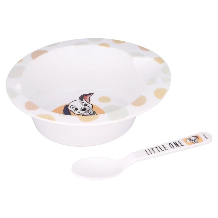 Set Piatto+Cucchiaino Carica dei 101 10m+