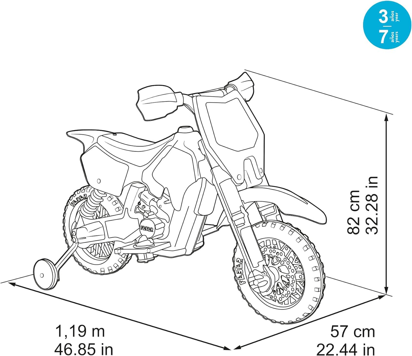 Bicicleta Cross Naranja Feber