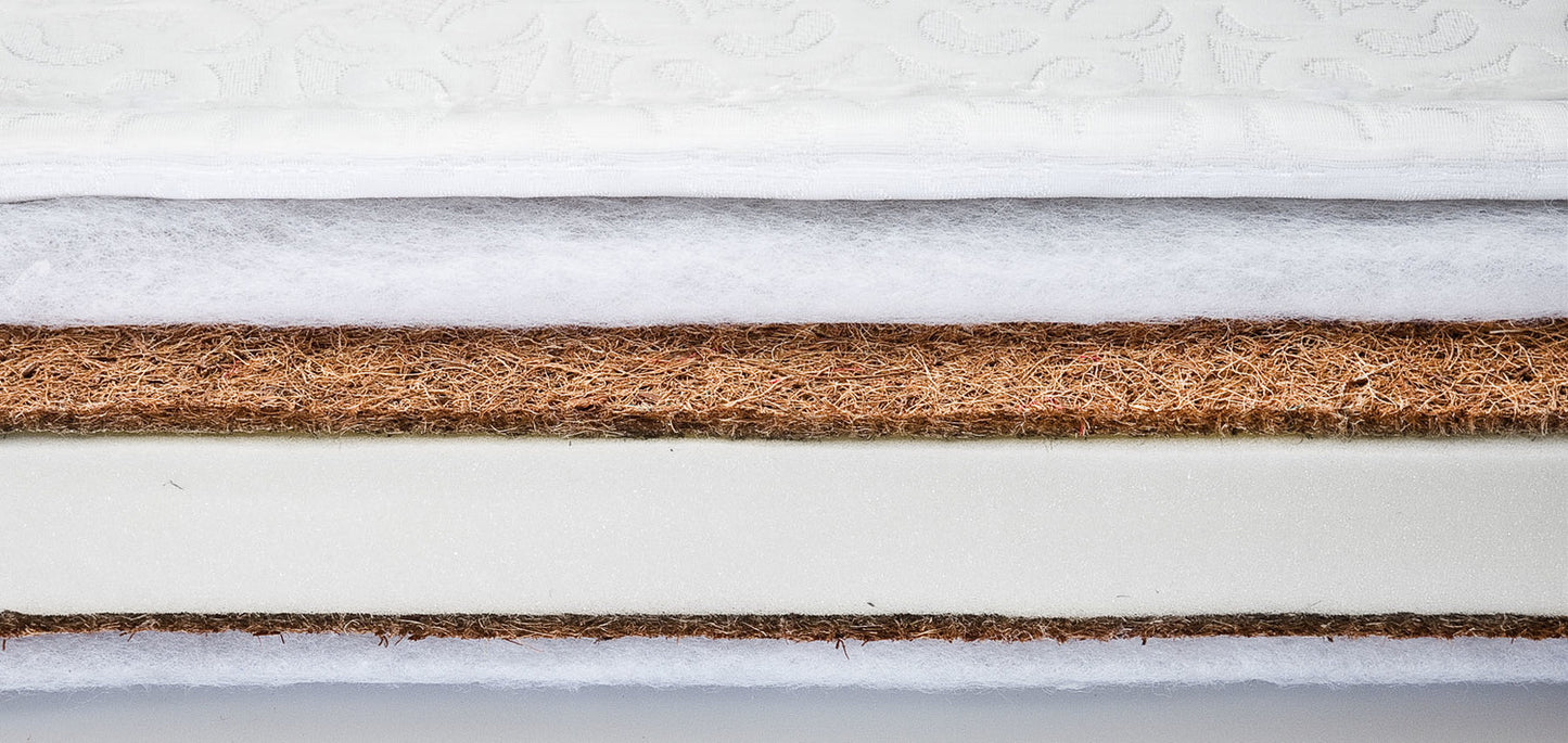 Materasso classico 120 x 60cm schiuma e cocco