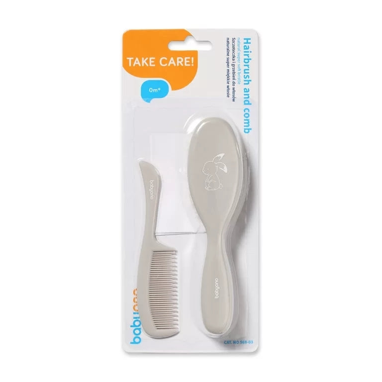 SPAZZOLA E PETTINE SETOLE NATURALI SUPERMORBIDE BabyOno