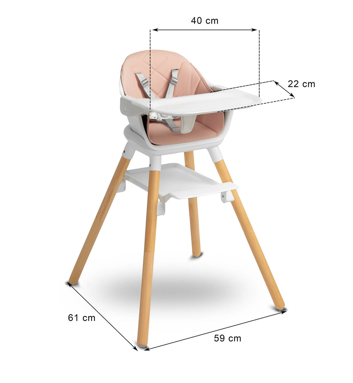 Seggiolone Bravo Evolutivo 4 in 1 - Design Moderno e Funzionale