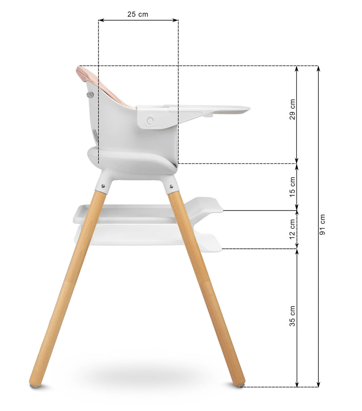 Seggiolone Bravo Evolutivo 4 in 1 - Design Moderno e Funzionale