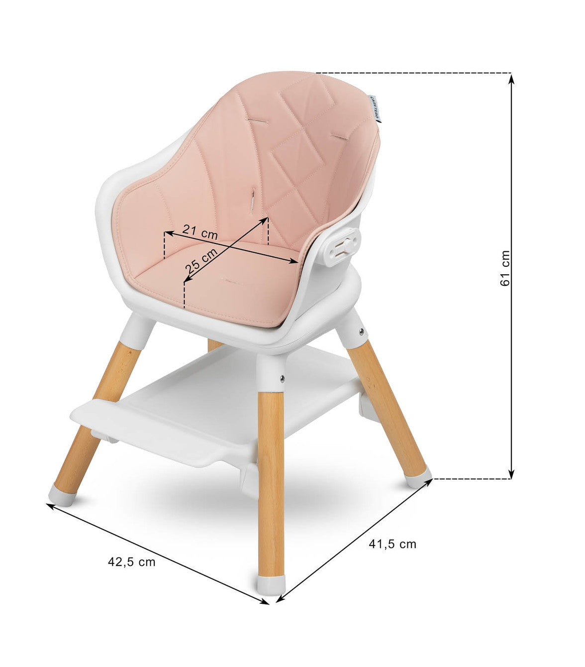 Seggiolone Bravo Evolutivo 4 in 1 - Design Moderno e Funzionale