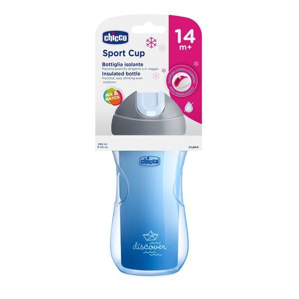 TAZZA borraccia Chicco TERMICA CON CANNUCCIA 14 M + 266ml