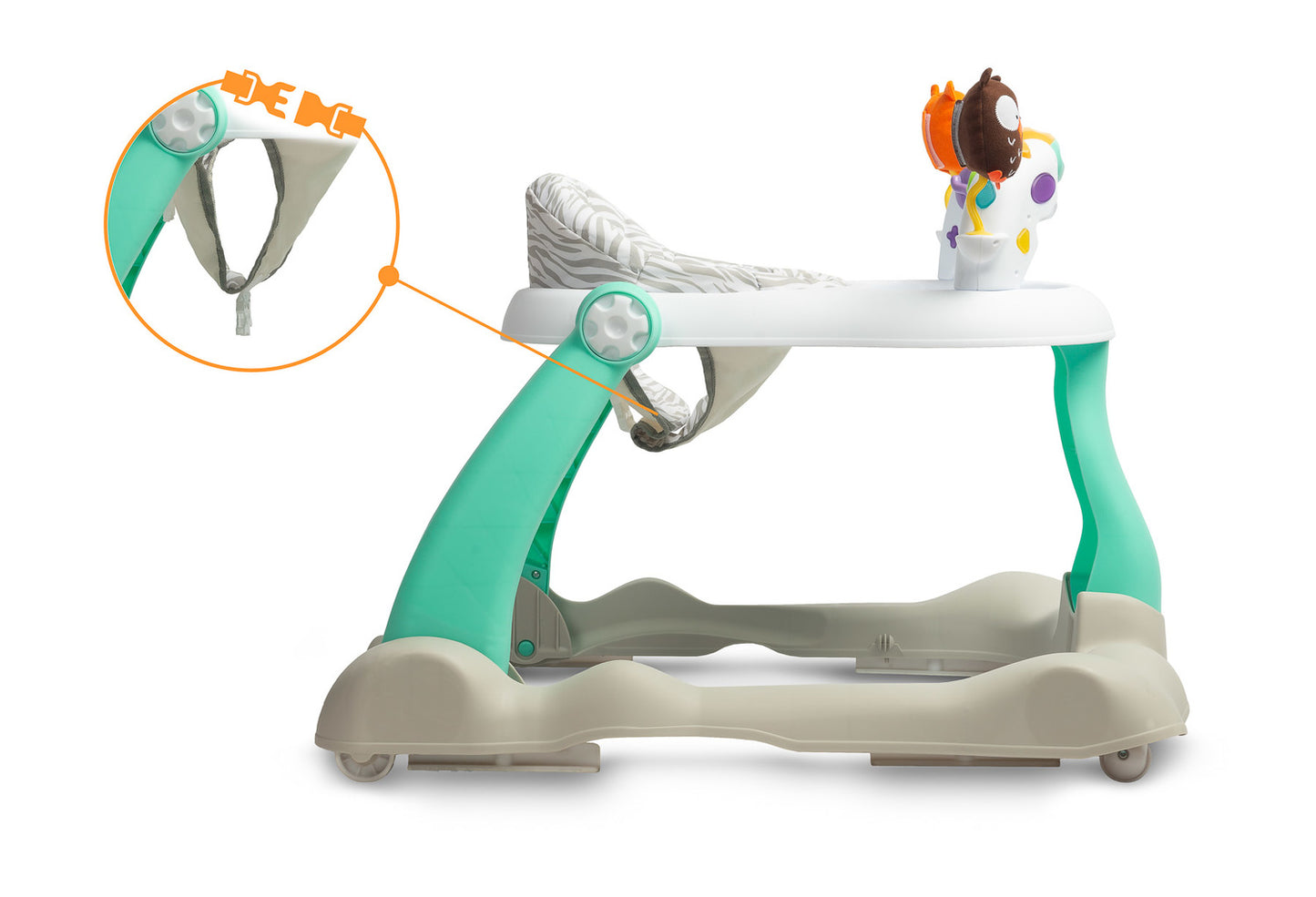 Girello OWLS Evolutivo con Giochi Sensoriali Design Gufo 🦉