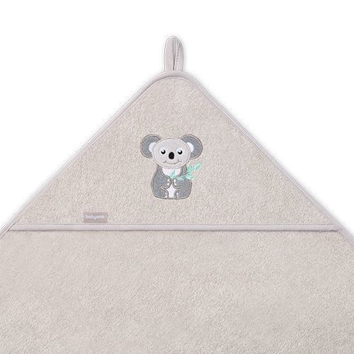 Accappatoio con koala grigio bambù naturale
