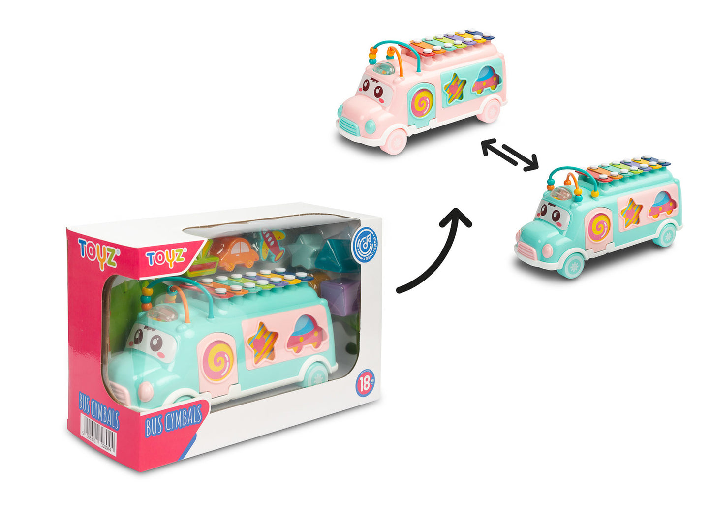 Furgoncino Musicale 3 in 1 con Xilofono e Forme