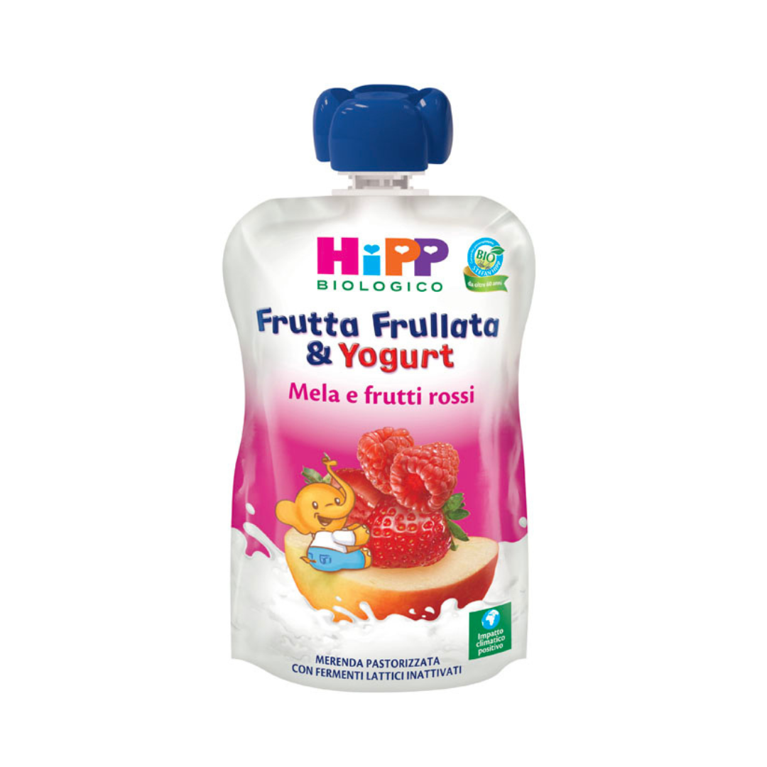 Licuado de frutas y yogur Manzana y frutos rojos Hipp