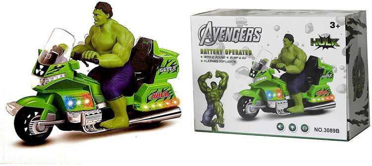 Moto con luci e suoni Hulk