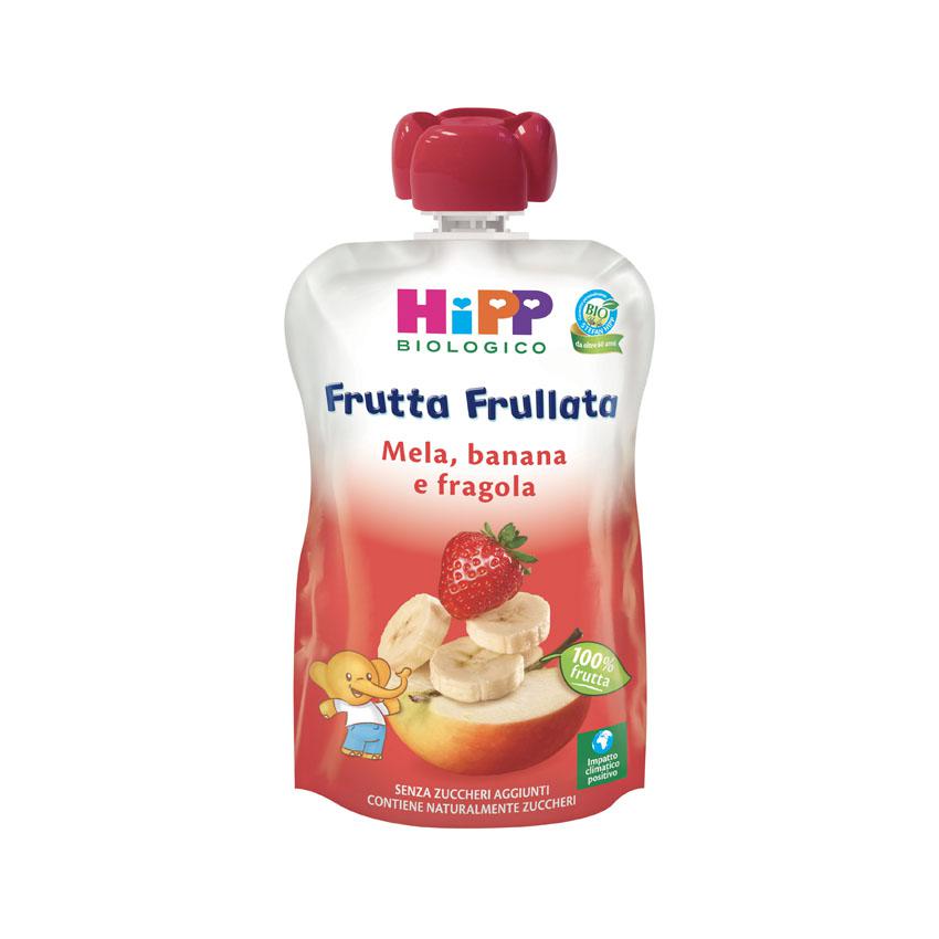 Batido de Frutas Manzana, Fresa, Plátano Hipp 90gr