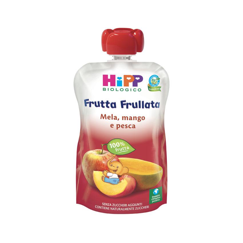 Batido de Frutas Manzana, Melocotón y Mango Hipp 90gr