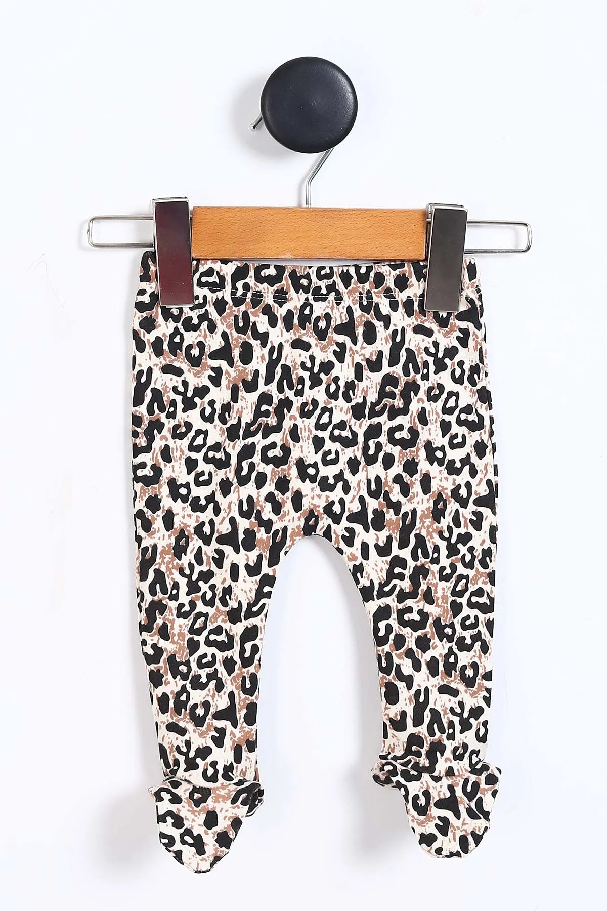 Set Neonata/ Bimba 5 pezzi "Wild Chic" Leopardato Rosso in Cotone