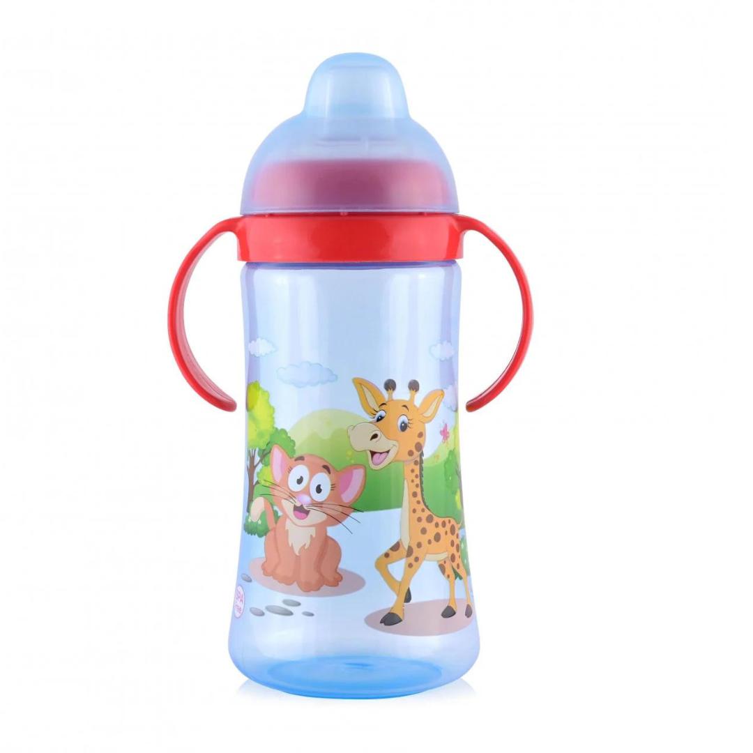 Lorelli 9+ botella de agua 330 ml con pico blando, azul