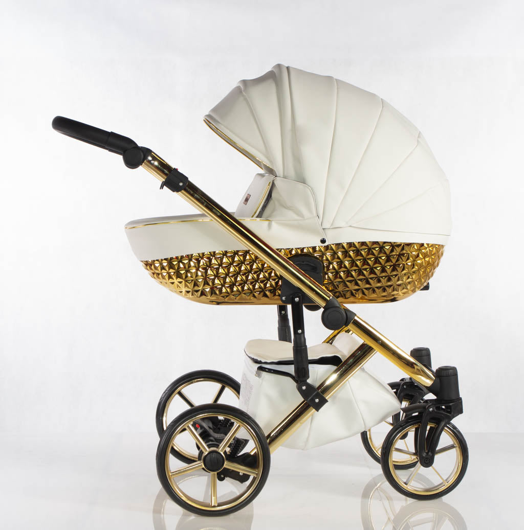 Magnum GT - Bianco-Oro - 3in1 - Passeggino Trio Ovetto