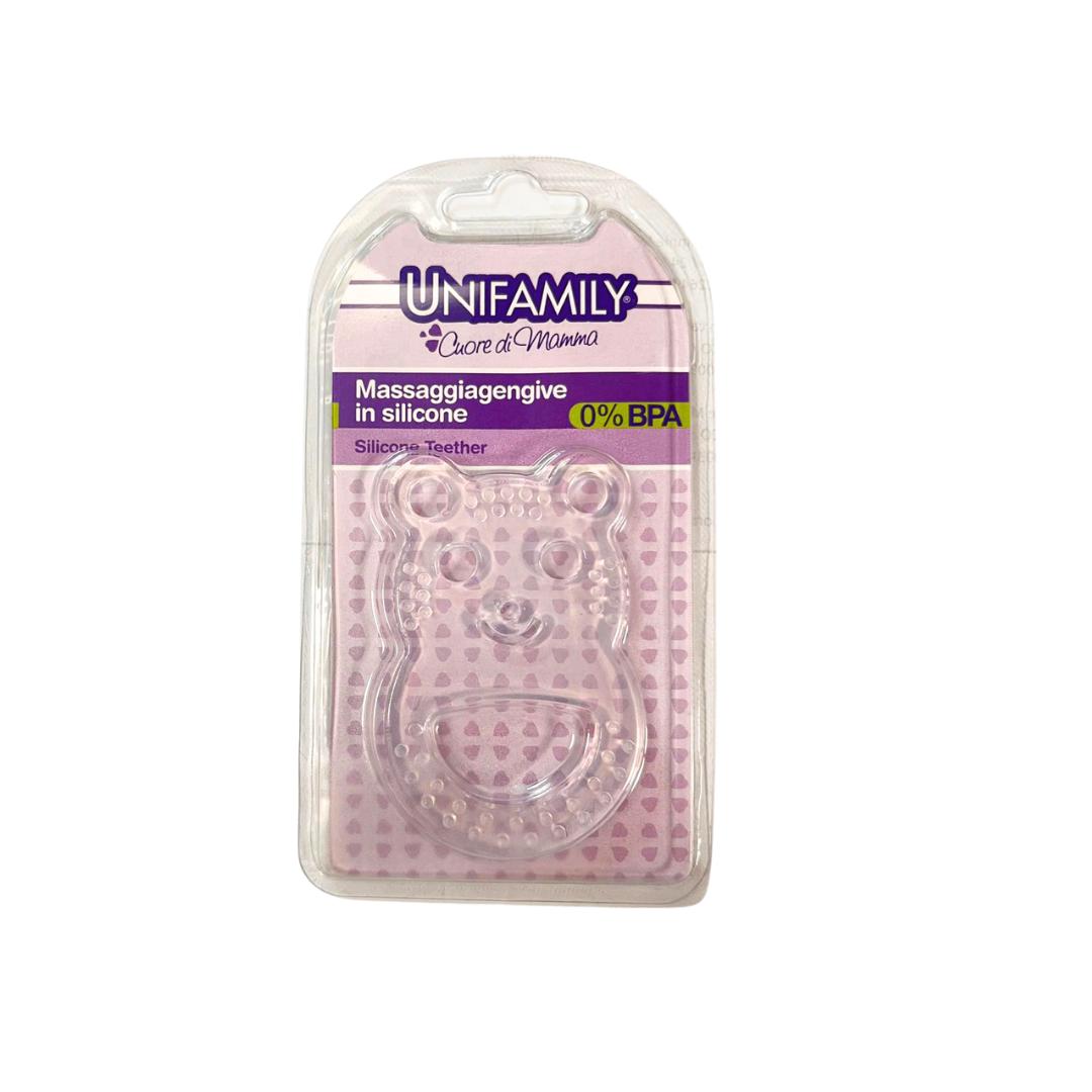 Masajeador de encías de oso de silicona unifamiliar