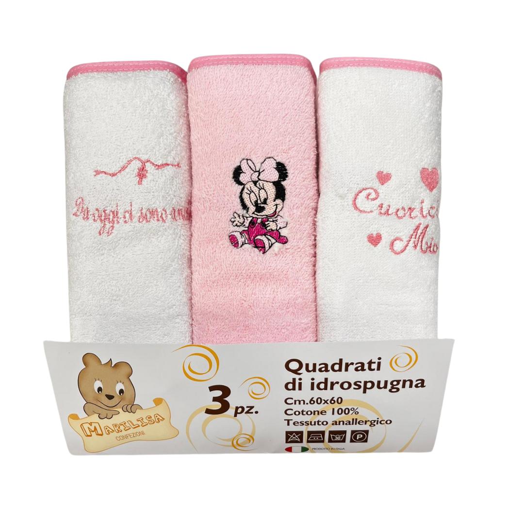 Set 3 Quadrati di Idrospugna Marilisa Minnie