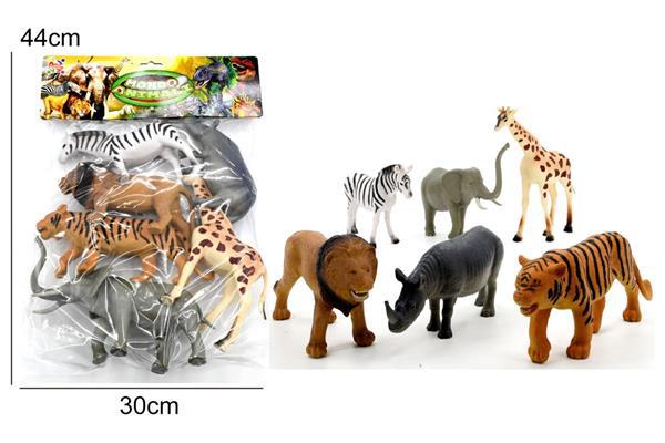 Busta Mondo Animale Savana 6 pezzi