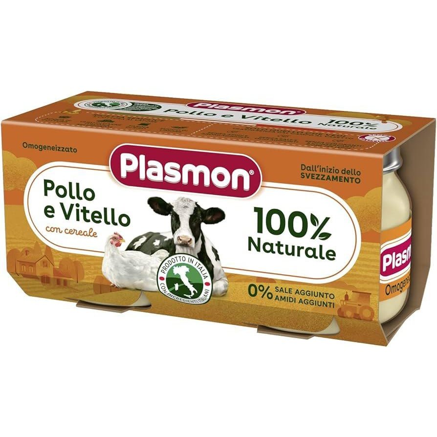 Omo plasmon pollo y ternera 2x80gr