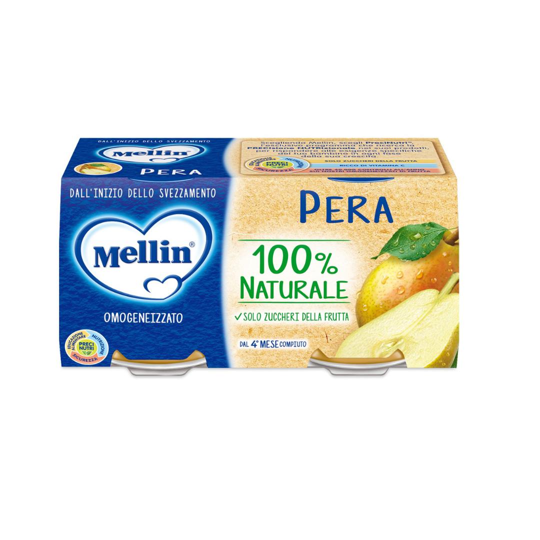 Omogeneizzato frutta pera mellin 80x2gr
