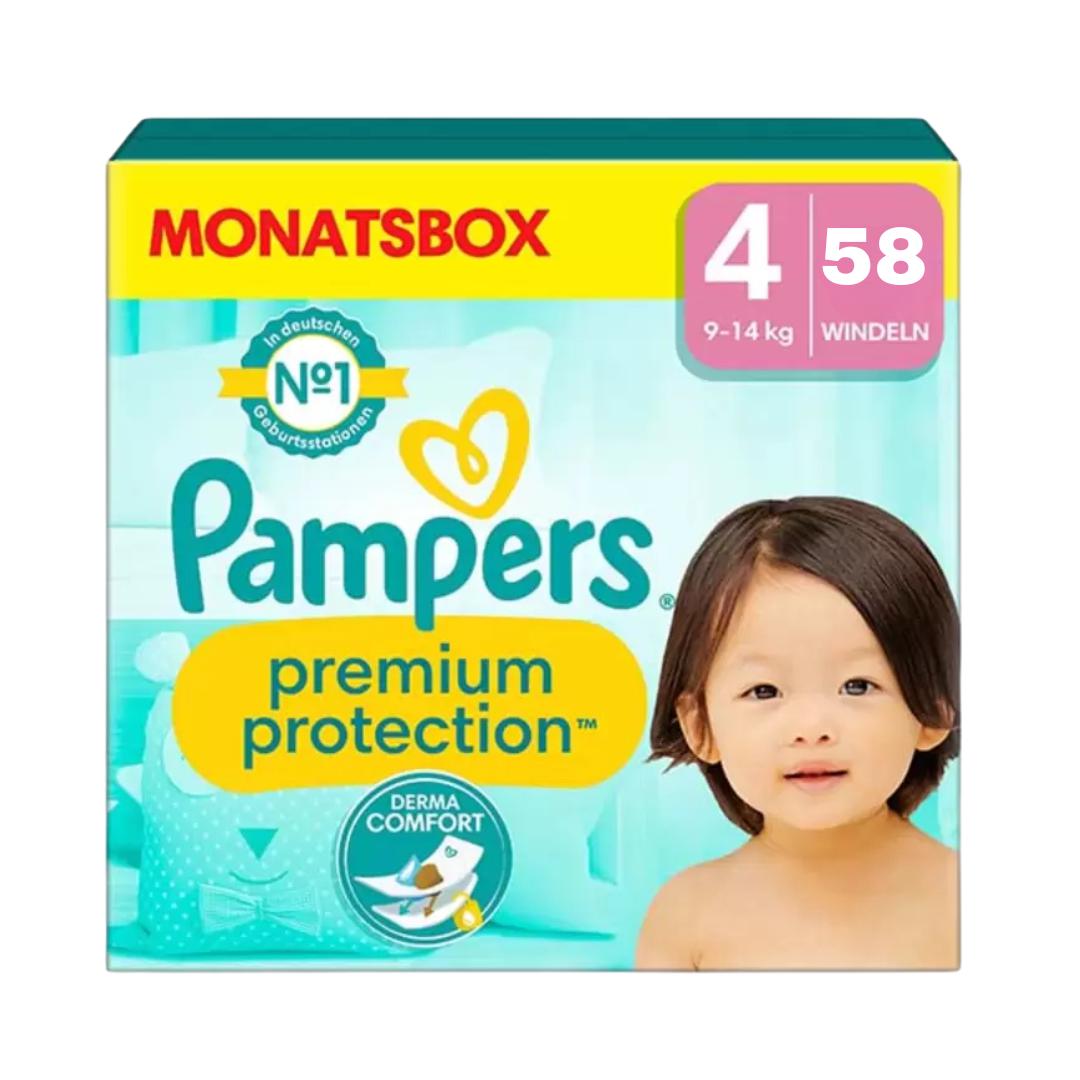 Pampers Premium 4 pañales 58uds 9-14kg.
