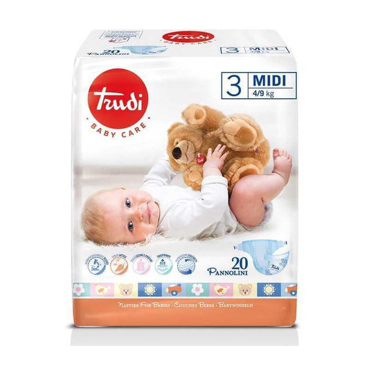 Pannolini Trudi 3 MIDI 4/9 kg 20 pannolini - Baby Shop Store