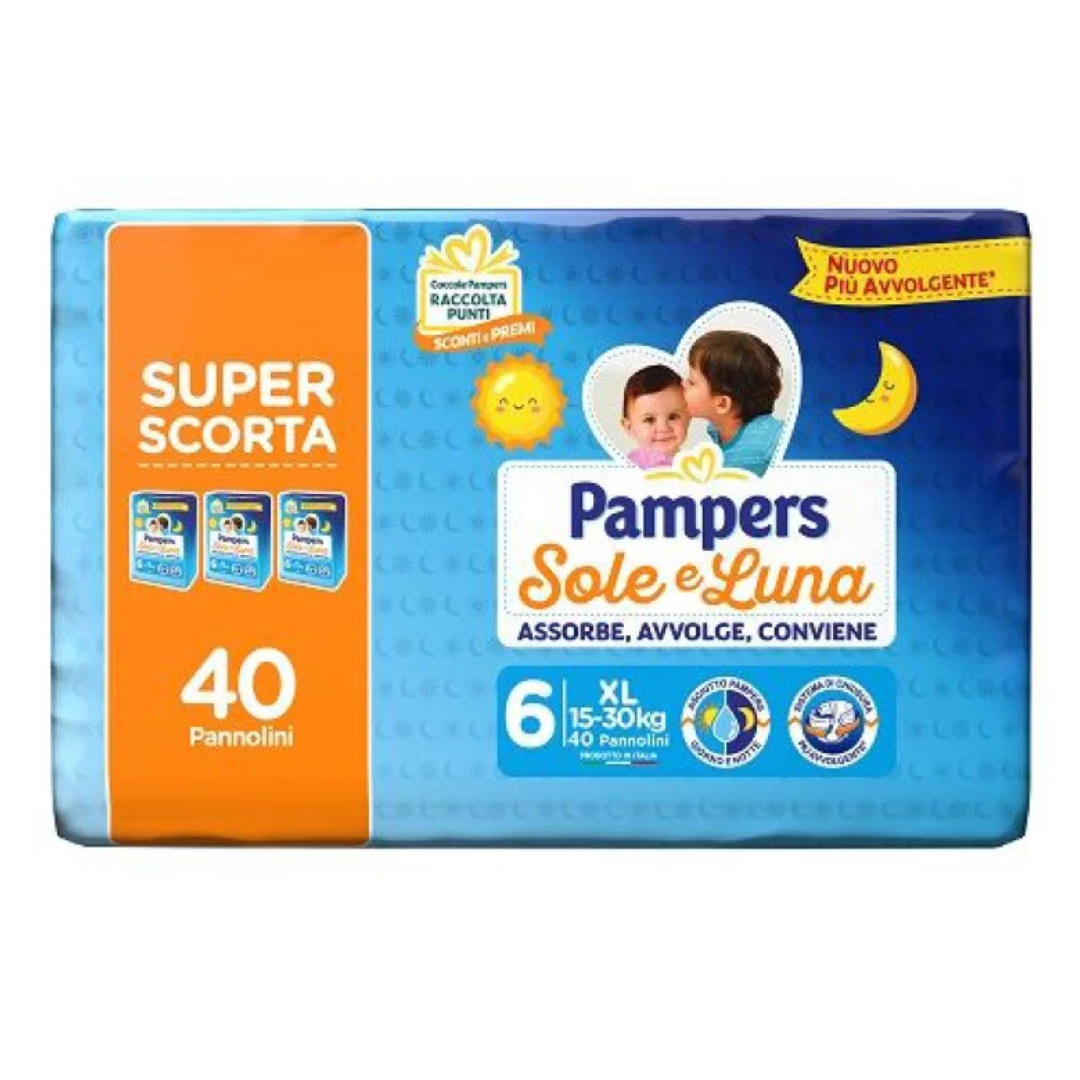 Couches Pampers Sole et Luna 6, 40 couches