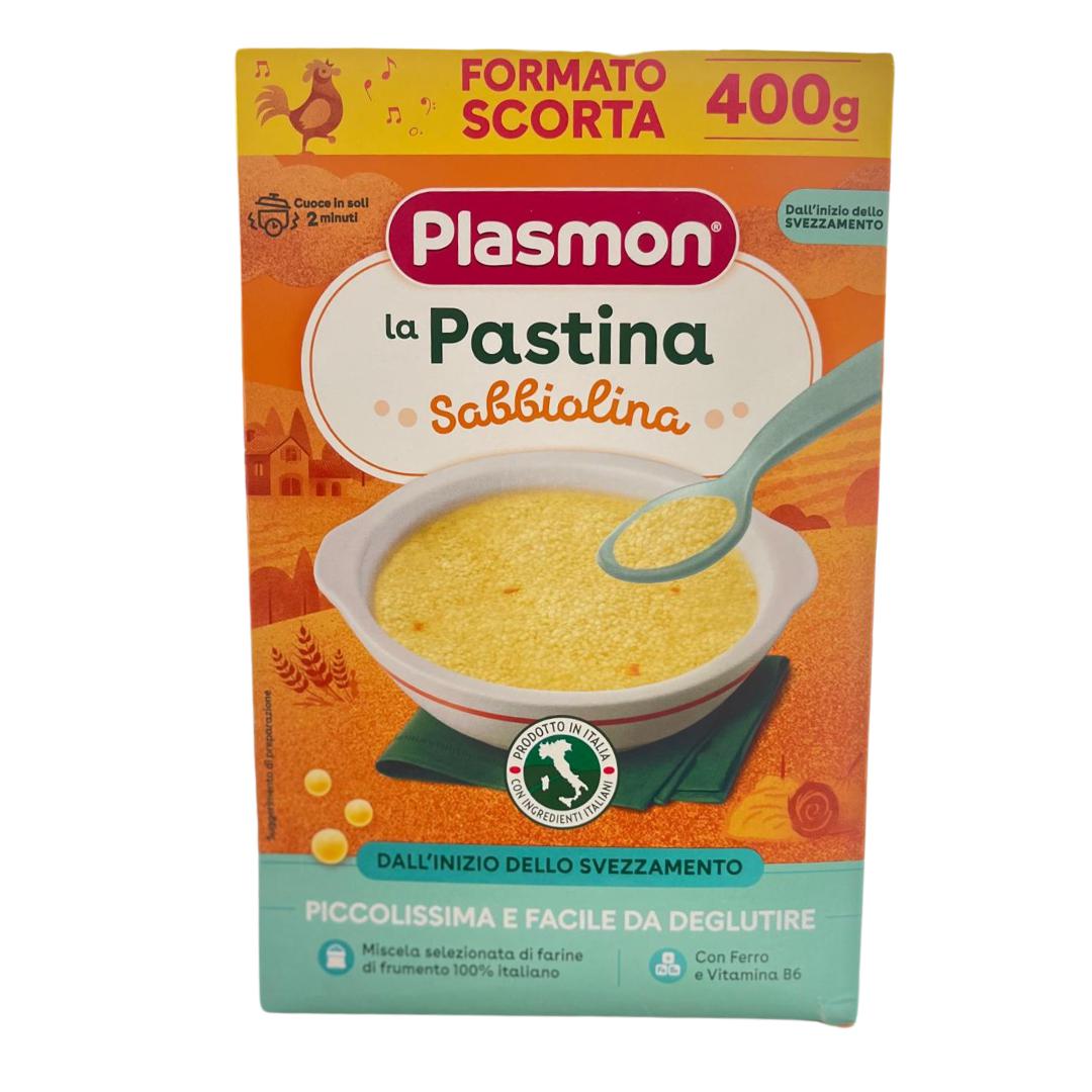 Plasmon sabbiolina pasta 400gr tamaño repuesto