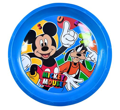 Plato de plástico de Mickey Mouse.