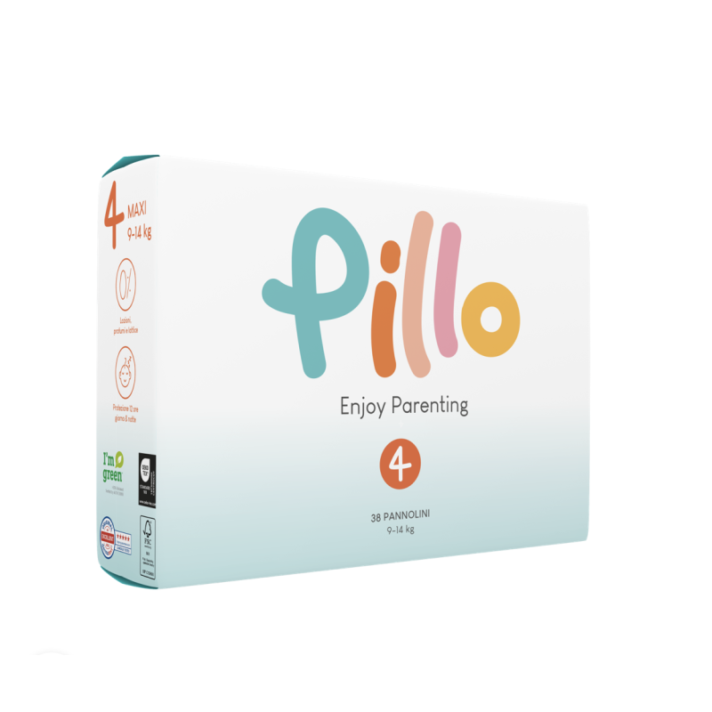 Pillo Enjoy 4 pañales 9-14kg, 38uds.
