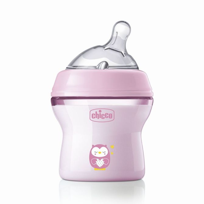 Biberon chicco natural feeling 150ML 0+ rosa