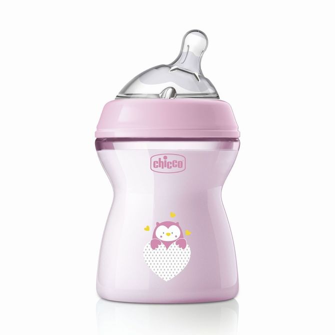Biberon natural feeling 250ML 2+ rosa