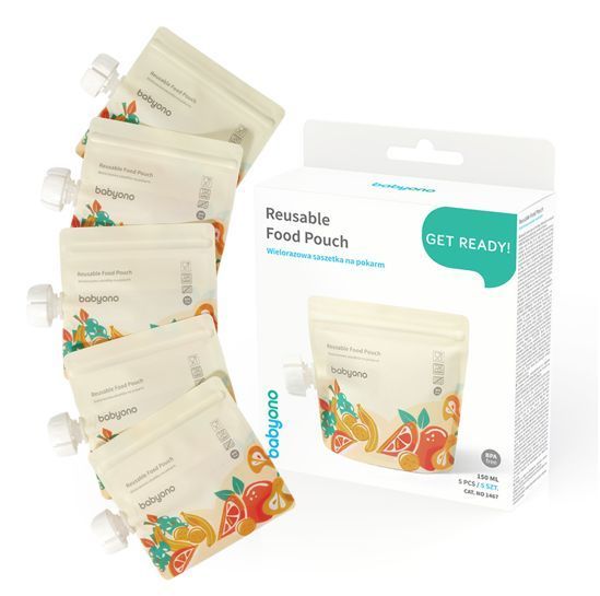 Sobres alimentarios reutilizables 150ML 5 Pcs