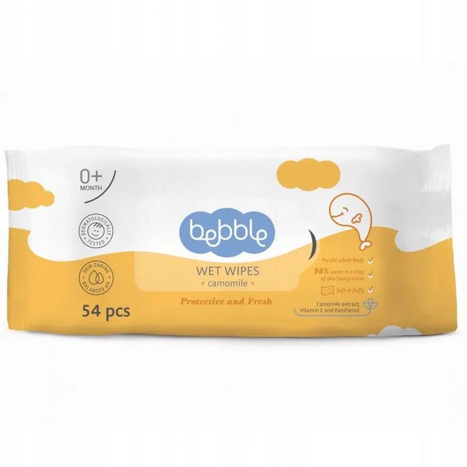 Salviettine all'acqua di camomilla 54Pz BEBBLE