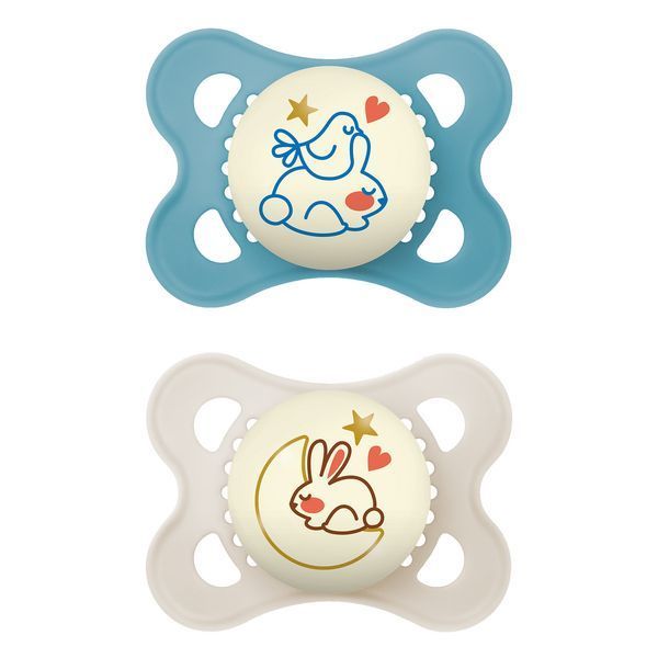 Ciucci Orginal Night 2-6mesi bimbo azzurro-beige coniglietti