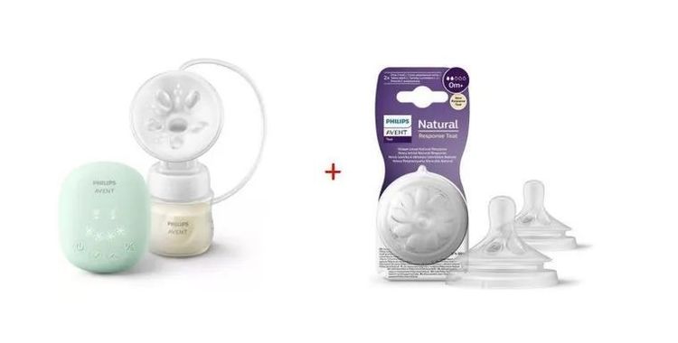 Set philips avent tiralatte elettrico+2 tettarelle
