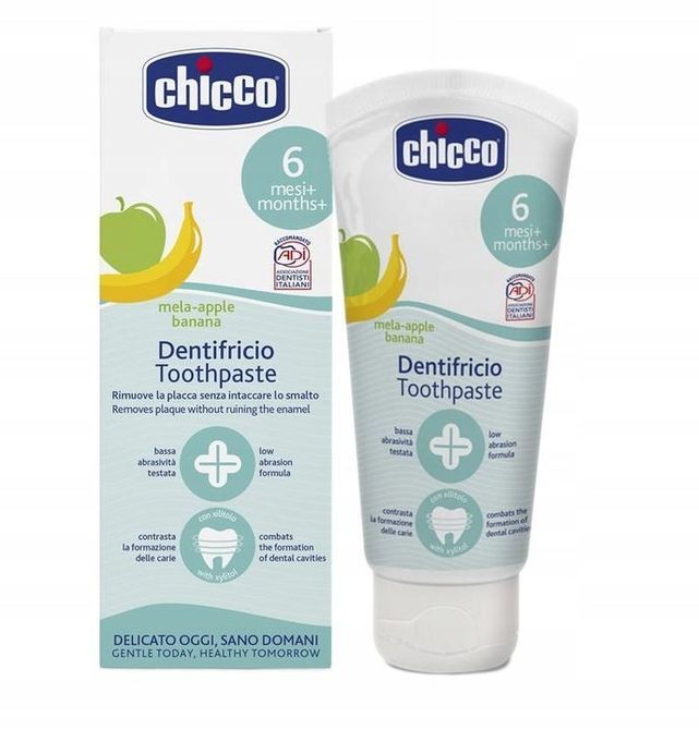 Dentifricio chicco 50ML mela-banana 6-24M