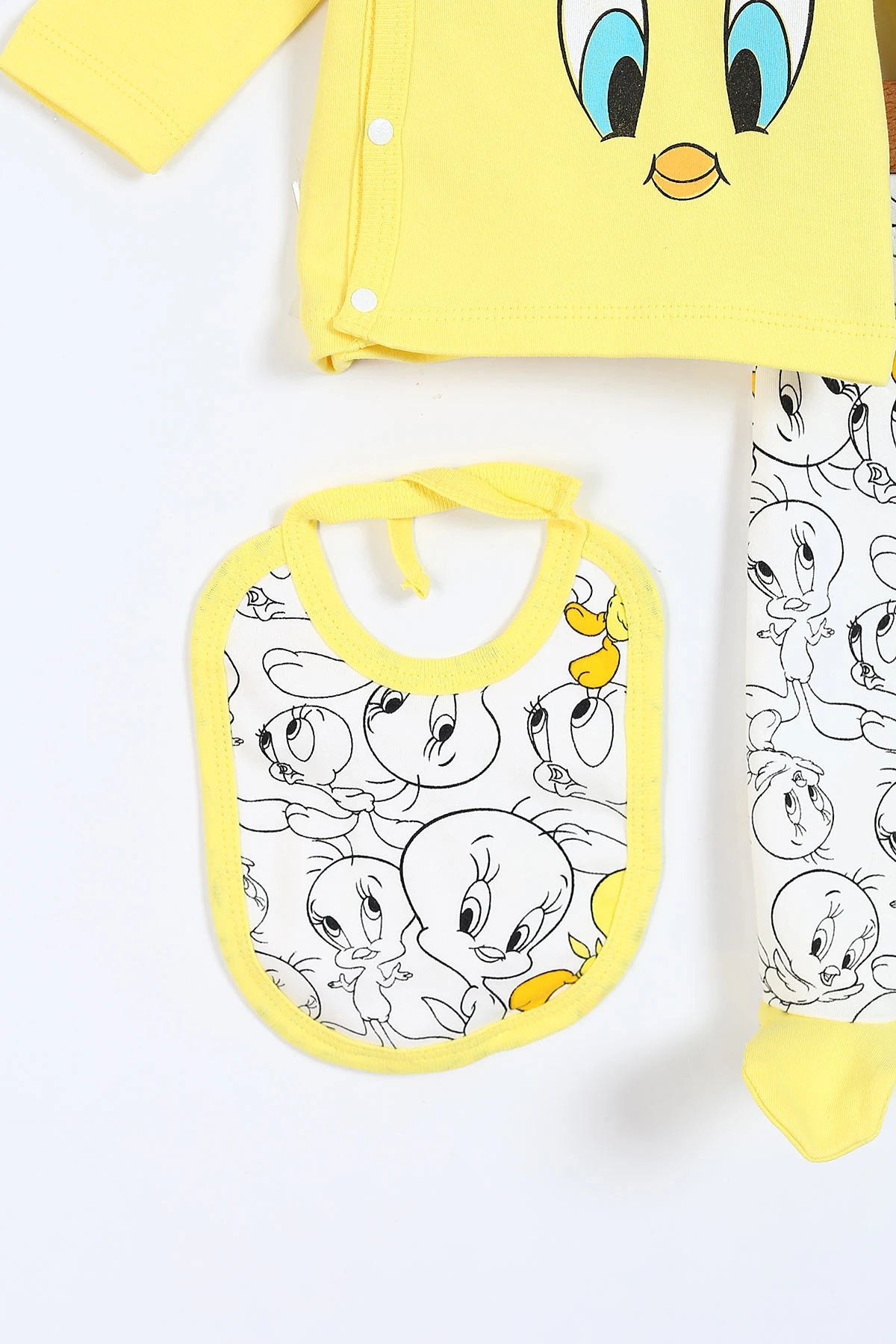 Set 5pz Bimba/ Neonata Giallo con Stampa Tweety