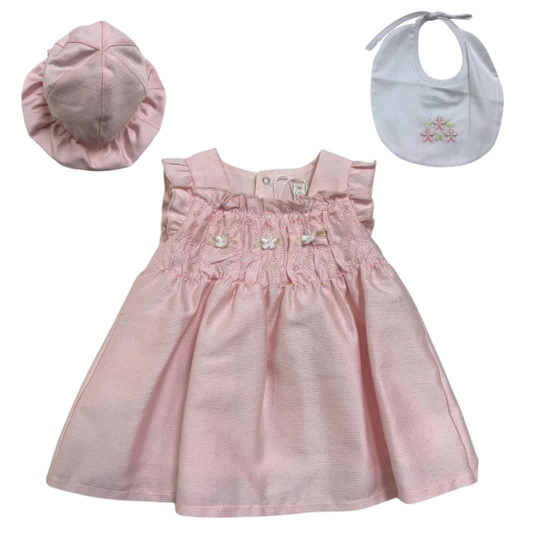 Conjunto niña Barcellino verano rosa