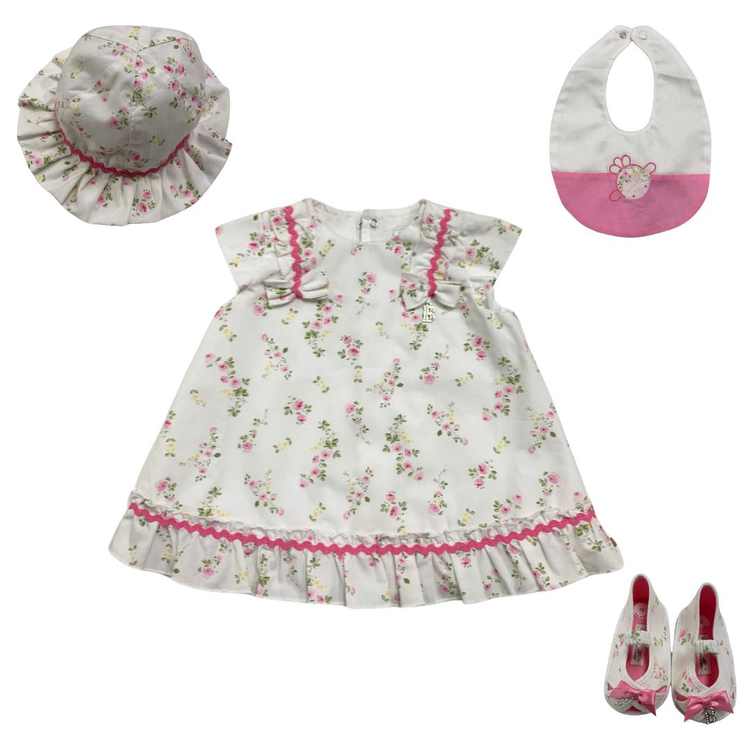 Conjunto Barcellino floral de verano para niña