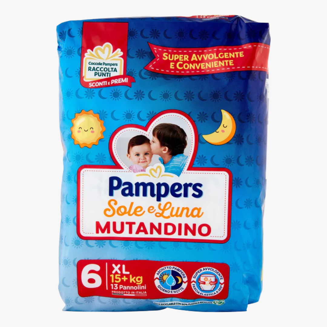 Sol y luna 6. Braguitas 15+ Kg 13 pañales