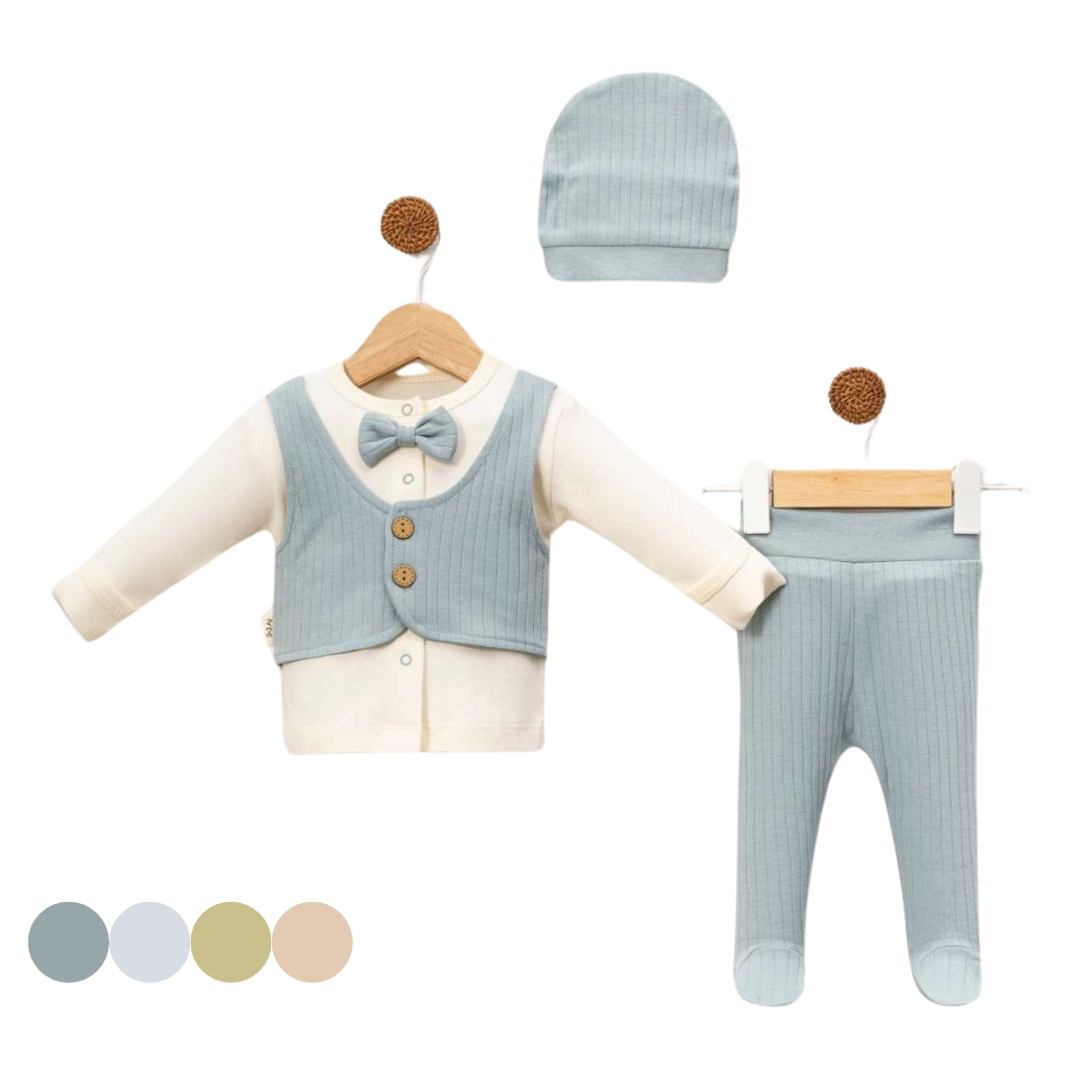Set Nascita Neonato/ Bimbo Elegante "Piccolo Gentiluomo"