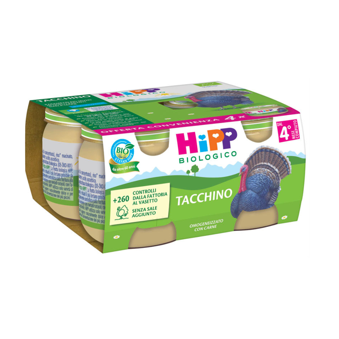 Omogeneizzato Hipp Tacchino 80gr x4