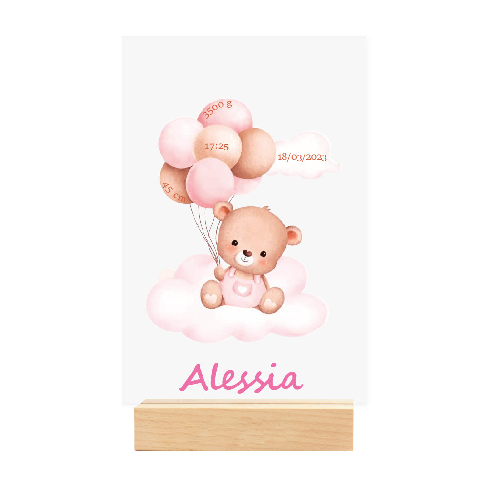 Plato de nacimiento personalizado