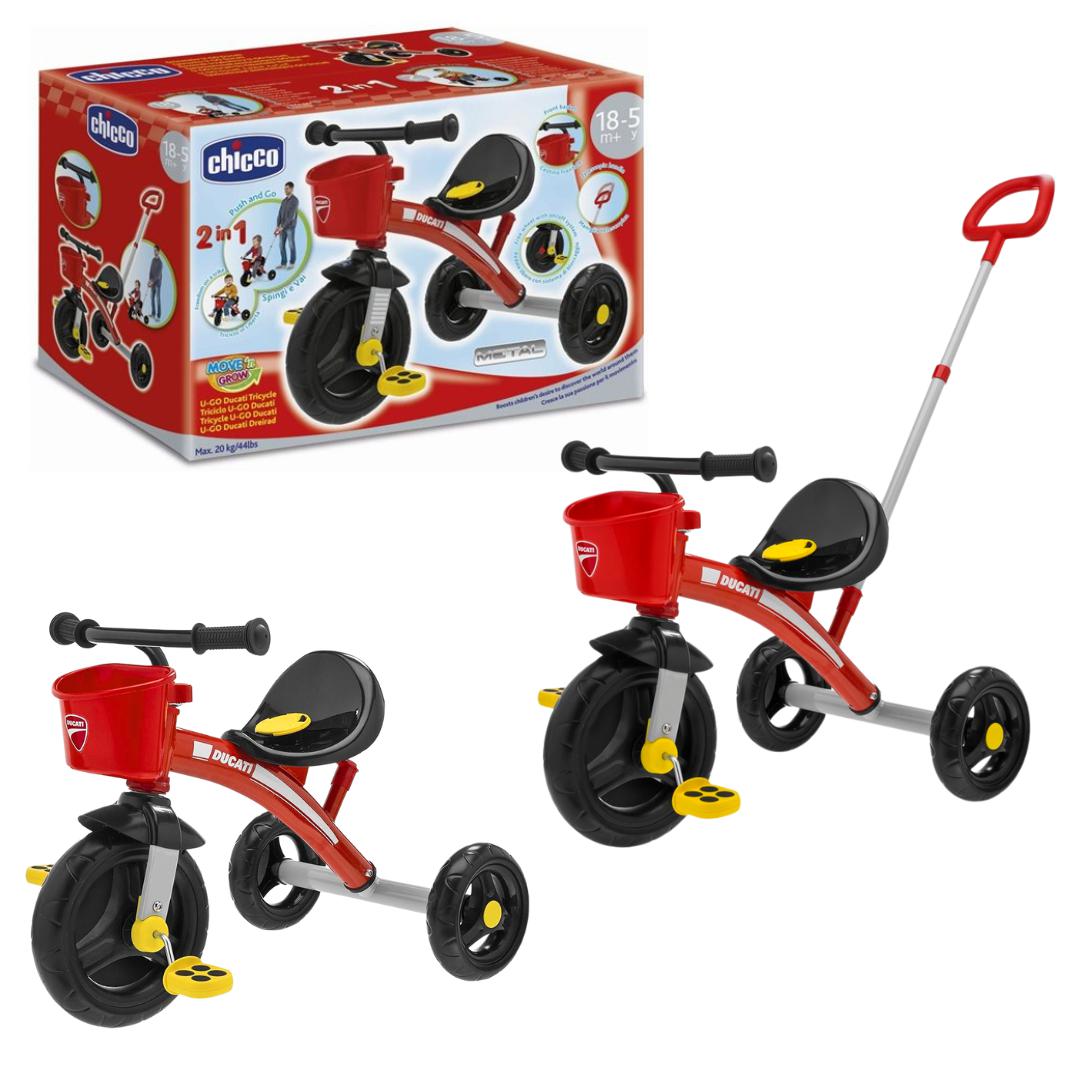 Triciclo Ducati Chicco 18m-5años 2en1