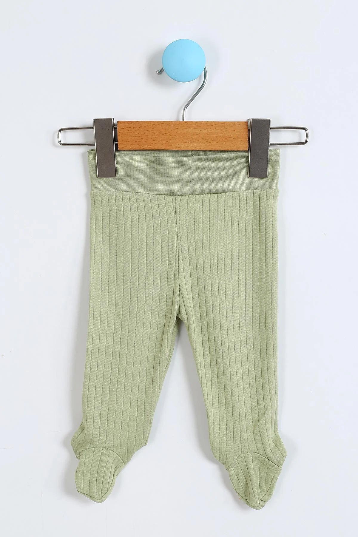 Set Neonato/ Bimbo "Orsetto Arcobaleno" verde in Cotone