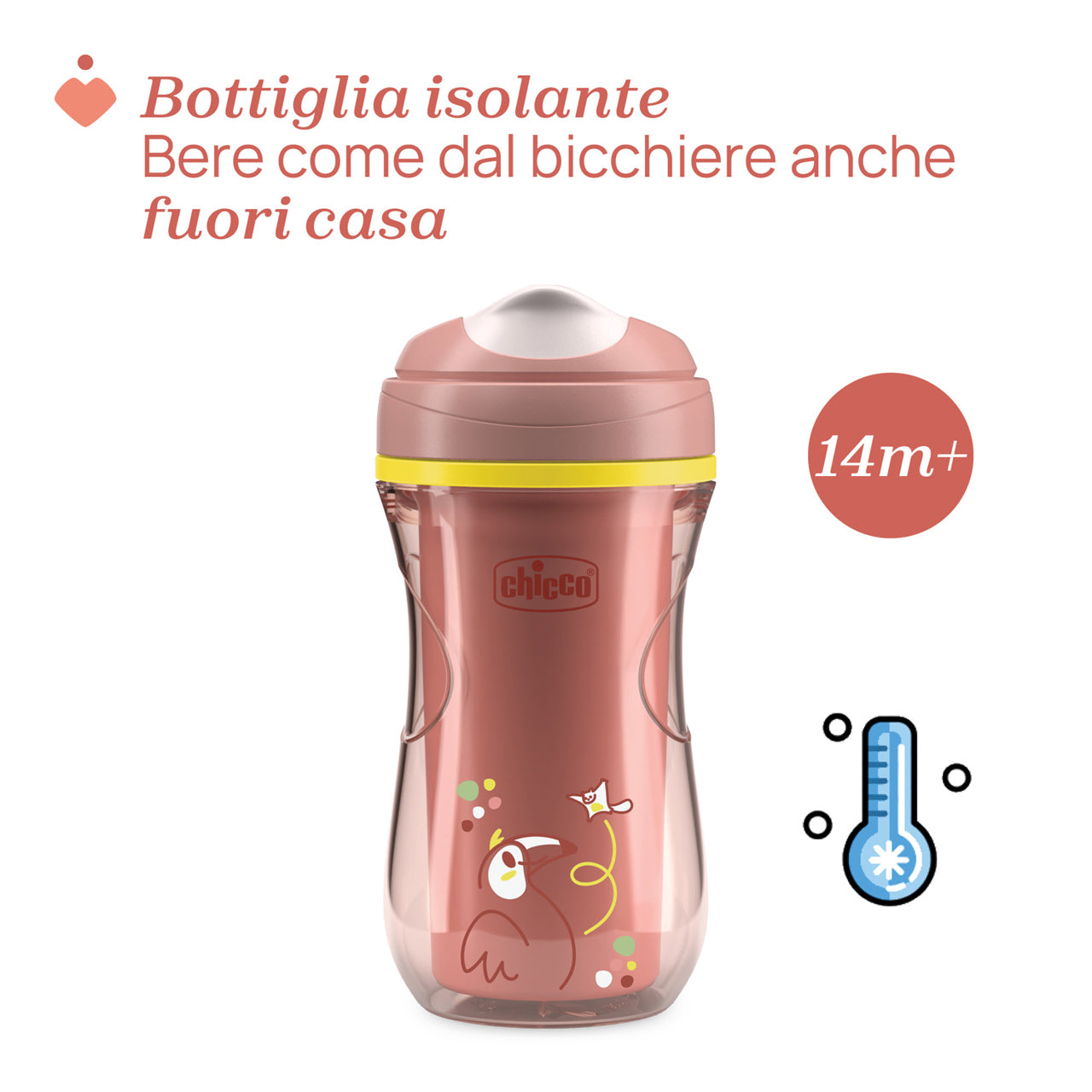 Tazza Antigoccia Chicco 14m+ rosa