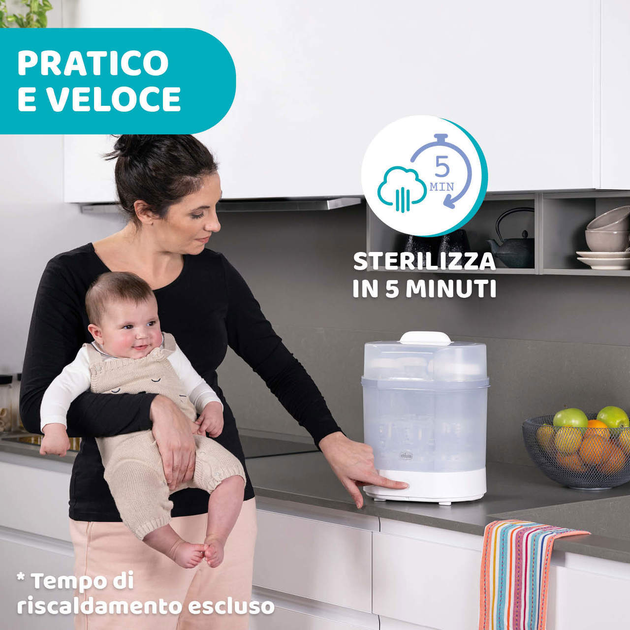 Sterilizzatore a vapore chicco