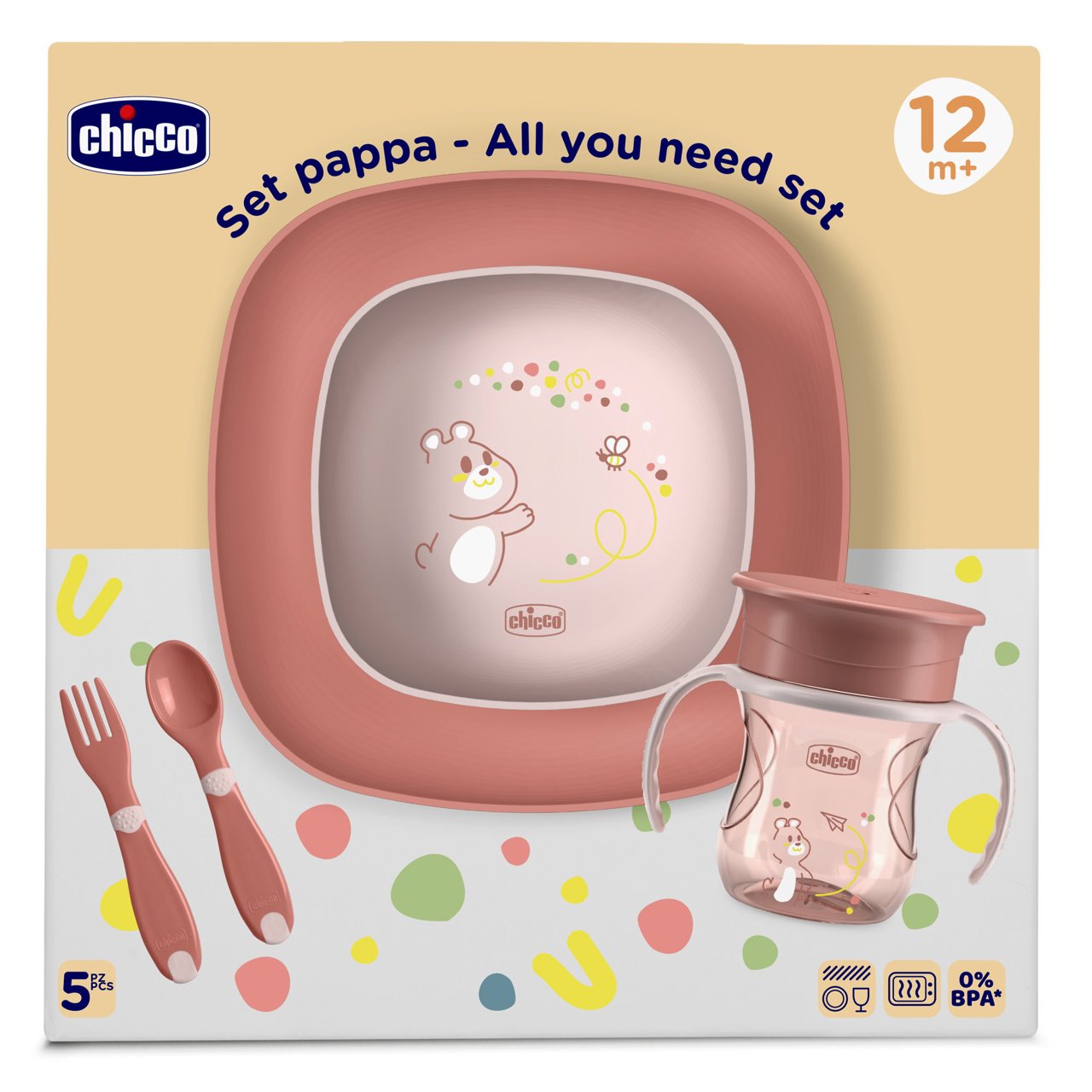 Set Pappa Chicco 12m+  4pezzi