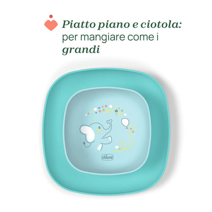 Set Pappa Chicco 12m+ 4 pezzi azzurro