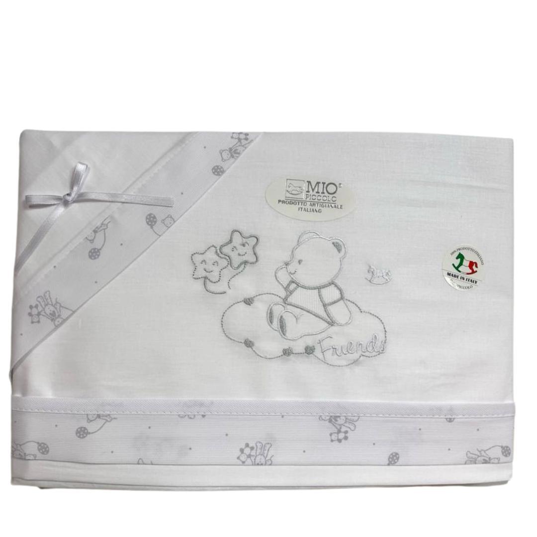 Lenzuolino Next to me Grigio Unisex 3pz - Baby Shop Store